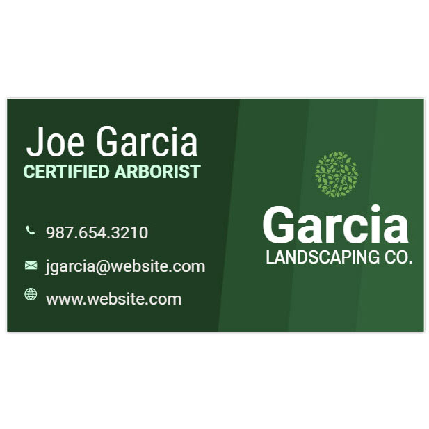 landscaping business cards discount coupon
