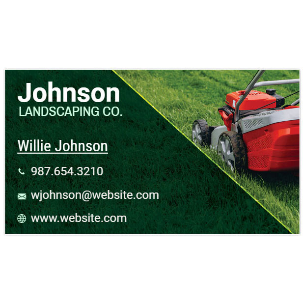 landscaping business cards for lawn service 3