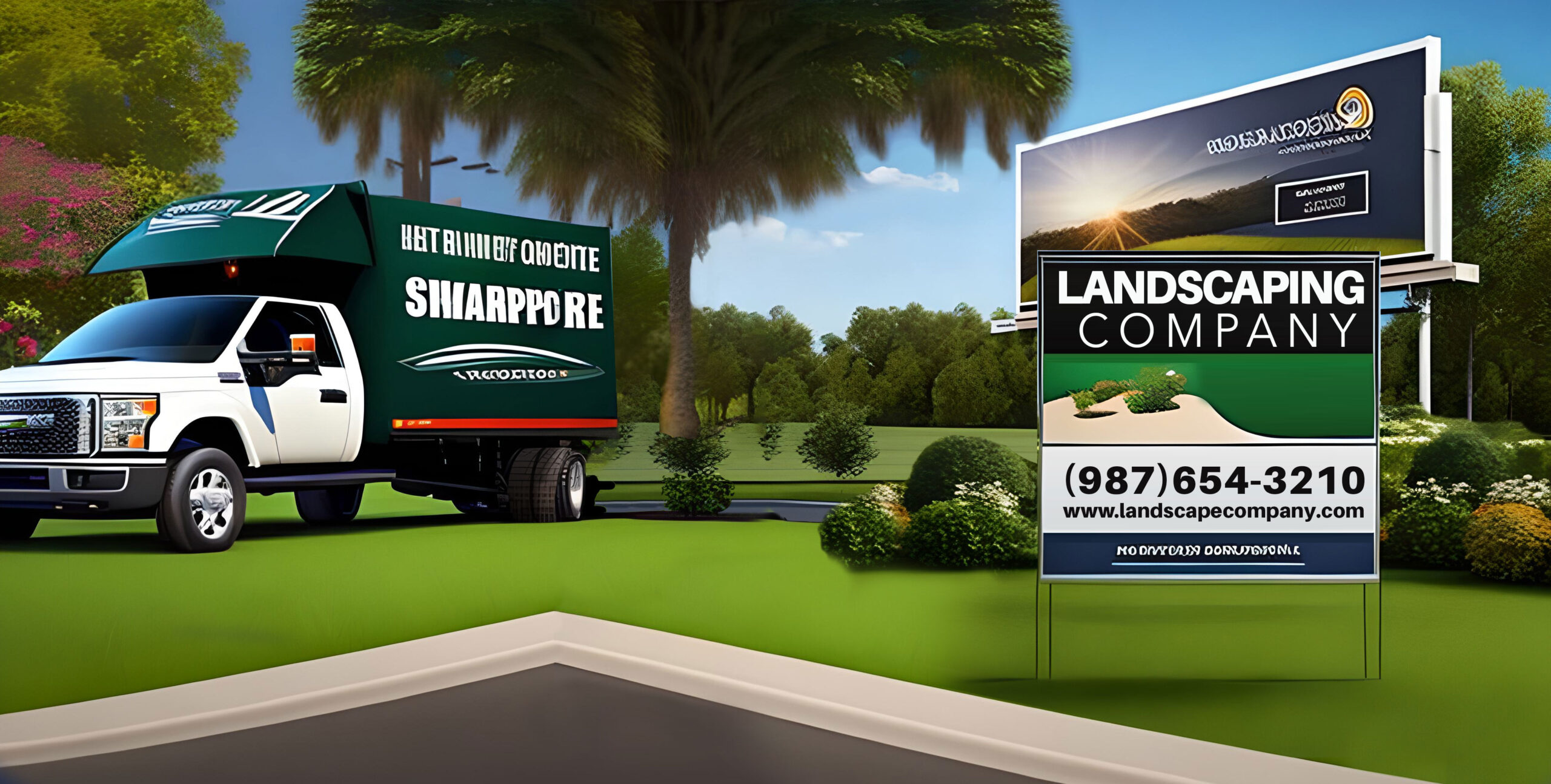 How to Design a Yard Sign, Vehicle Magnet or Vehicle Graphic for a Landscaping Business